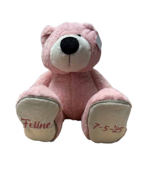 Knuffel beer met geborduurde voetjes - Afbeelding 18