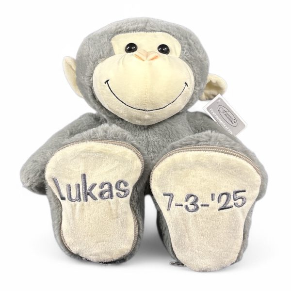 Knuffel beer met geborduurde voetjes - Afbeelding 13