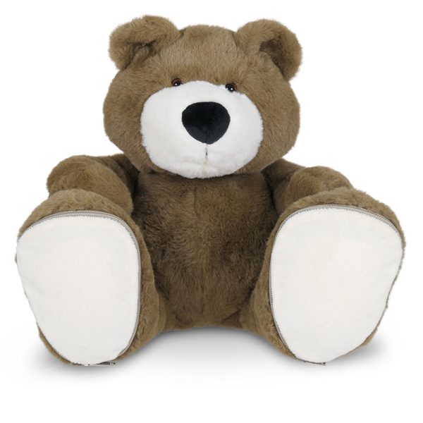 Knuffel beer met geborduurde voetjes - Afbeelding 11