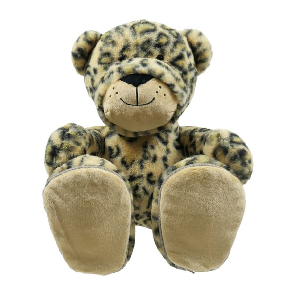 Knuffel beer met geborduurde voetjes - Afbeelding 5