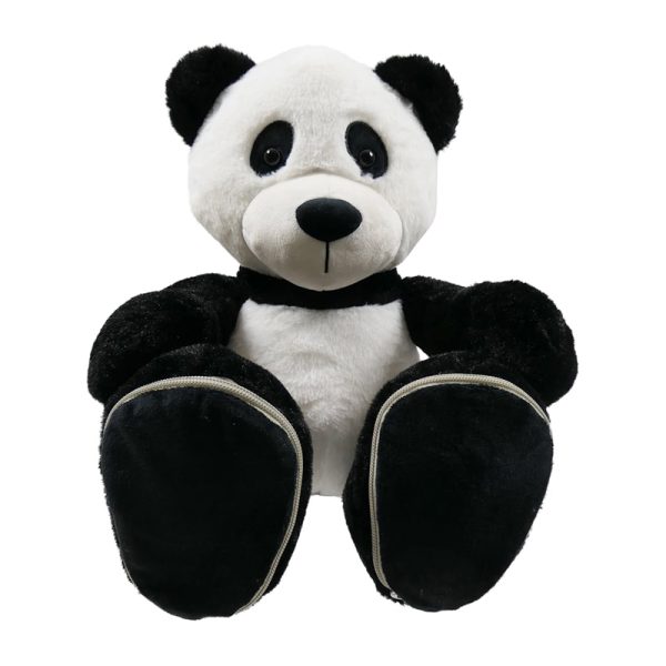 Knuffel beer met geborduurde voetjes - Afbeelding 3
