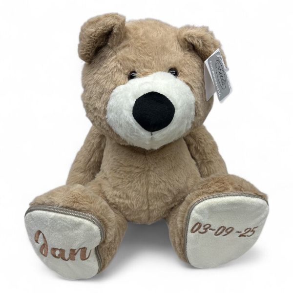 Knuffel beer met geborduurde voetjes - Afbeelding 20