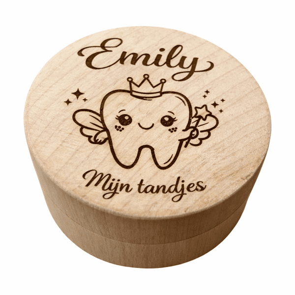 Gepersonaliseerd Houten Tandendoosje